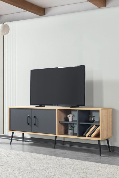 Hanah Home Şile 3609 Soporte para TV Roble Zafiro y Antracita Hanah Home Şile 3609 Soporte para TV Roble Zafiro y Antracita